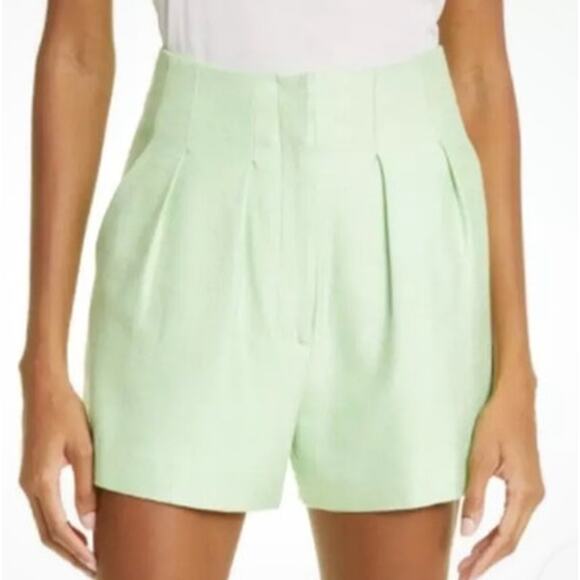 Veronica Beard shorts Gables high waist pleated twill size 12 - Picture 1 of 5